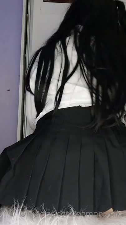 Video Gothic Schoolgirl Seducing And Masturbating