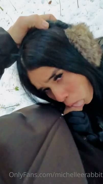 Michelle Rabbit Blowjob And Sex In The Snow