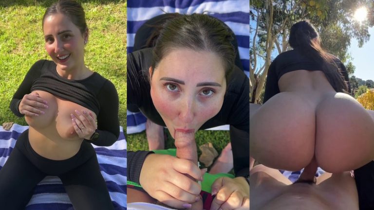 Isabelle Eleanore Enjoys A Banging Session In Nature